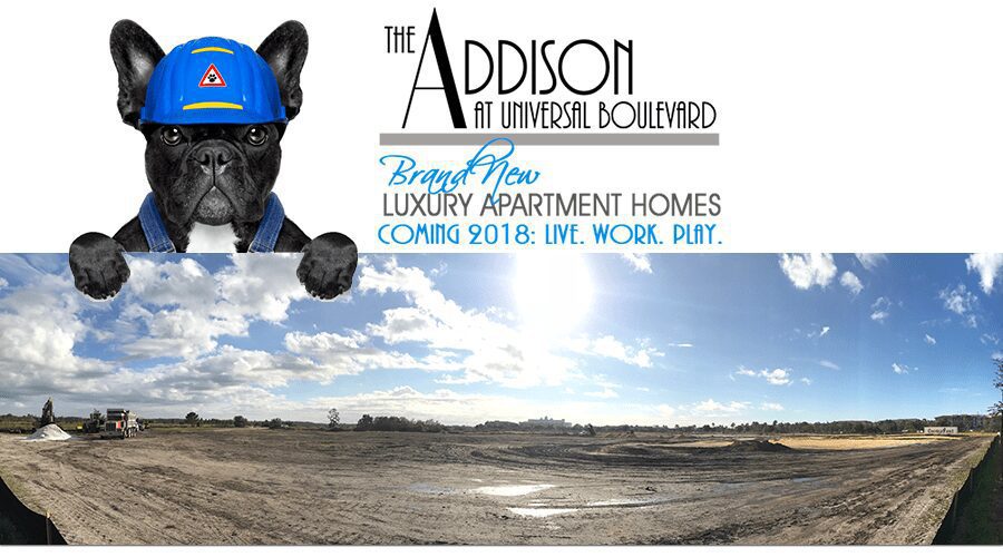 Coming Soon Banner for The Addison at Universal Blvd