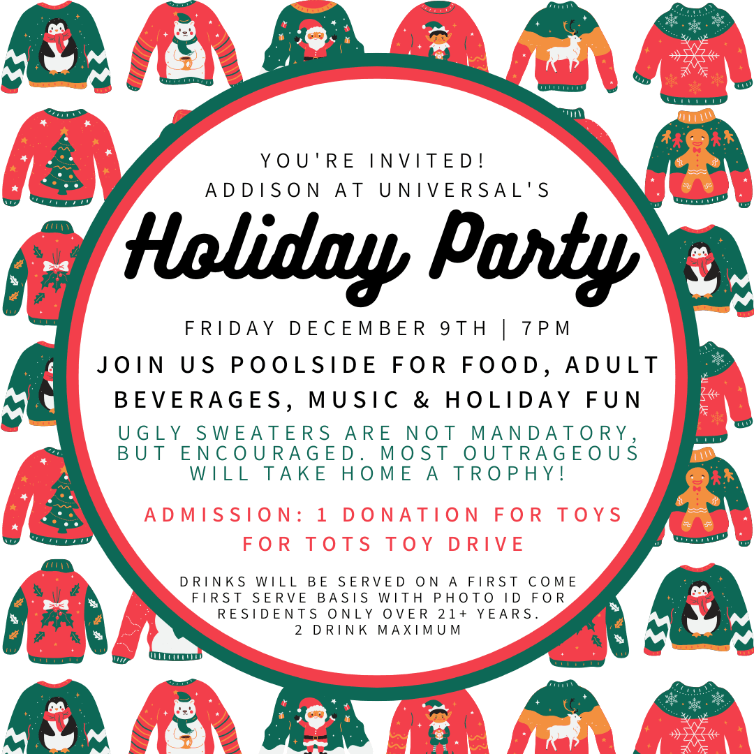 Flyer for Holiday Party